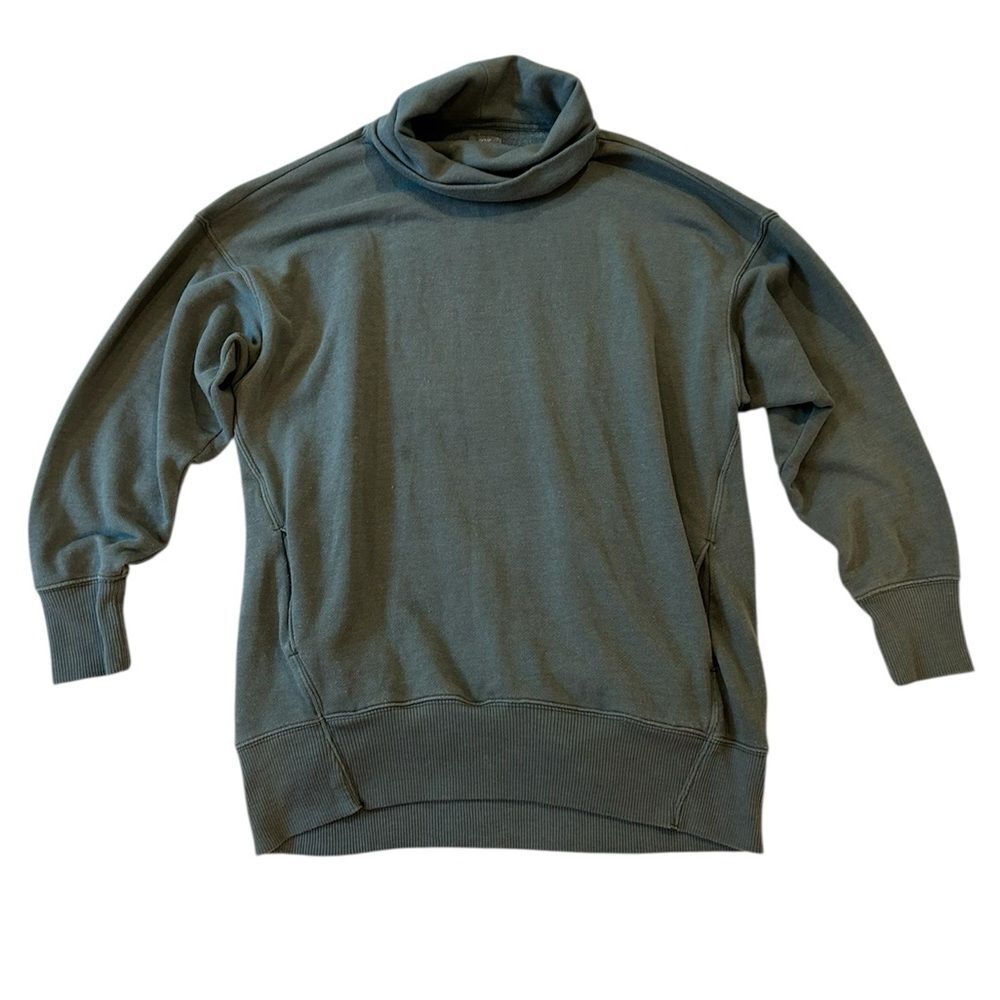 Aerie Turtleneck Military Green Sweatshirt